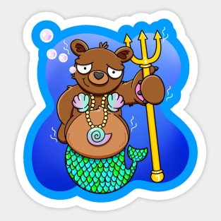 The Great and Mighty Merbear Sticker